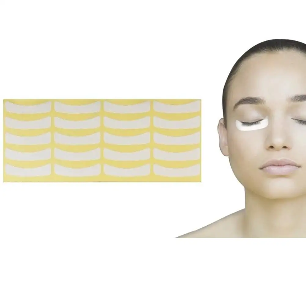 

100 Pairs Eyelash Under Eye Pad Grafting Eyelash Extension Isolation Stickers Practice Tool
