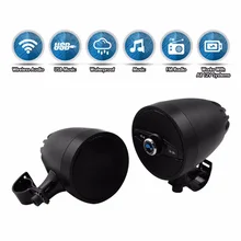 Brand Lexin 3 inch Build in FM radio Color Black Motorcycle bluetooth speaker MP3 Music Player