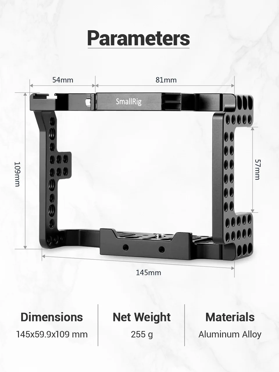 Smallrig Камера клетка для sony A7II/A7RII/A7SII ILCE-7M2/ILCE-7RM2/ILCE-7SM2 клетка Риг-1660