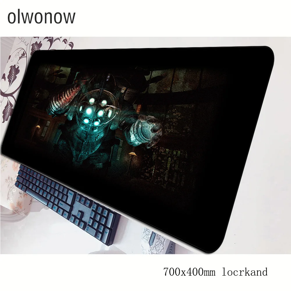 bioshock mousepad 700x400x3mm gaming mouse pad big gamer mat locked edge computer desk padmouse keyboard thick large play mats | Компьютеры