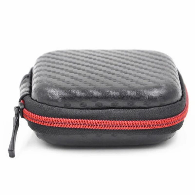 

Case for Earphone Storage Pouch Bag Zipper Headphone Protector Coin Organizer Bag Travel Date Cable Key SD Card Bag