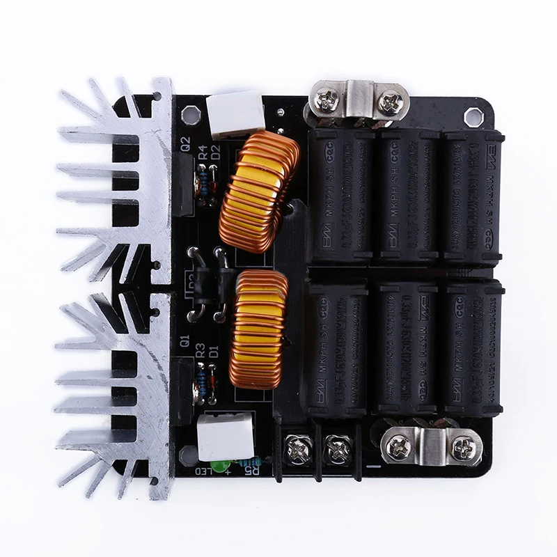 New 1000W ZVS Low Voltage Induction Heating Heater DIY Board Module with Tesla Coil DIY tools