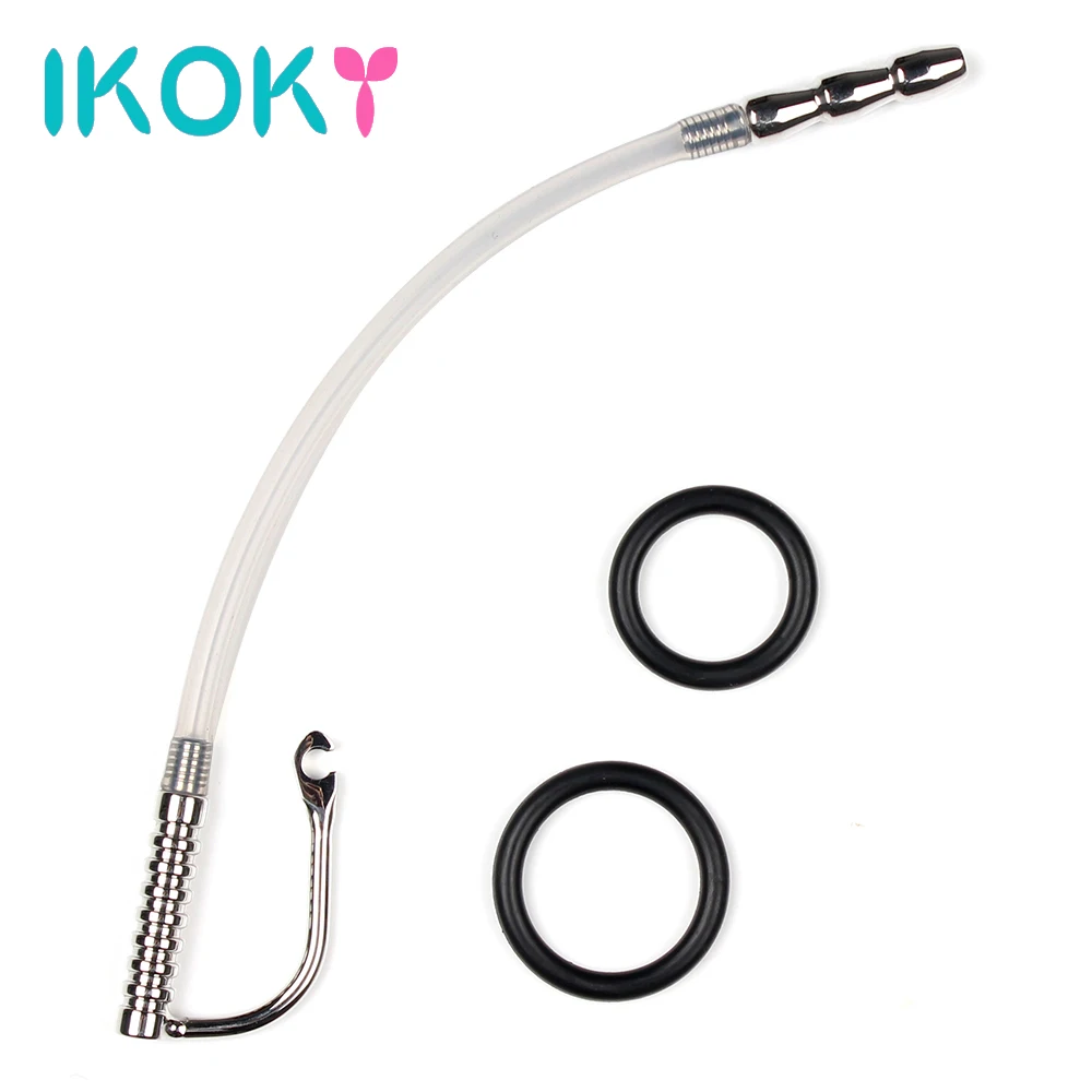 IKOKY Horse Stimulate Penis Ring Dilator Sex Toys for Men Gay Urethral Prince Stretching Penis Plug Fetish Male Masturbation silicone penis ring urethral dilator silicone urethral dilator