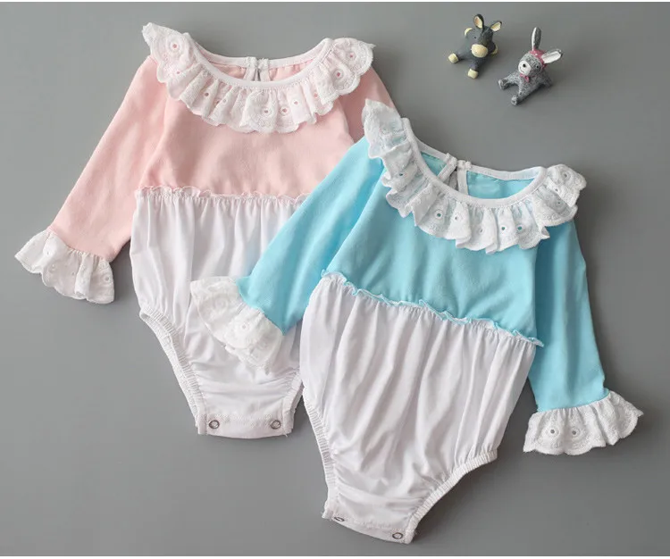 

Baby reborn clothes pink/blue romper lotus leaf collar clothing for 50-55cm silicone reborn baby doll accessories children toys