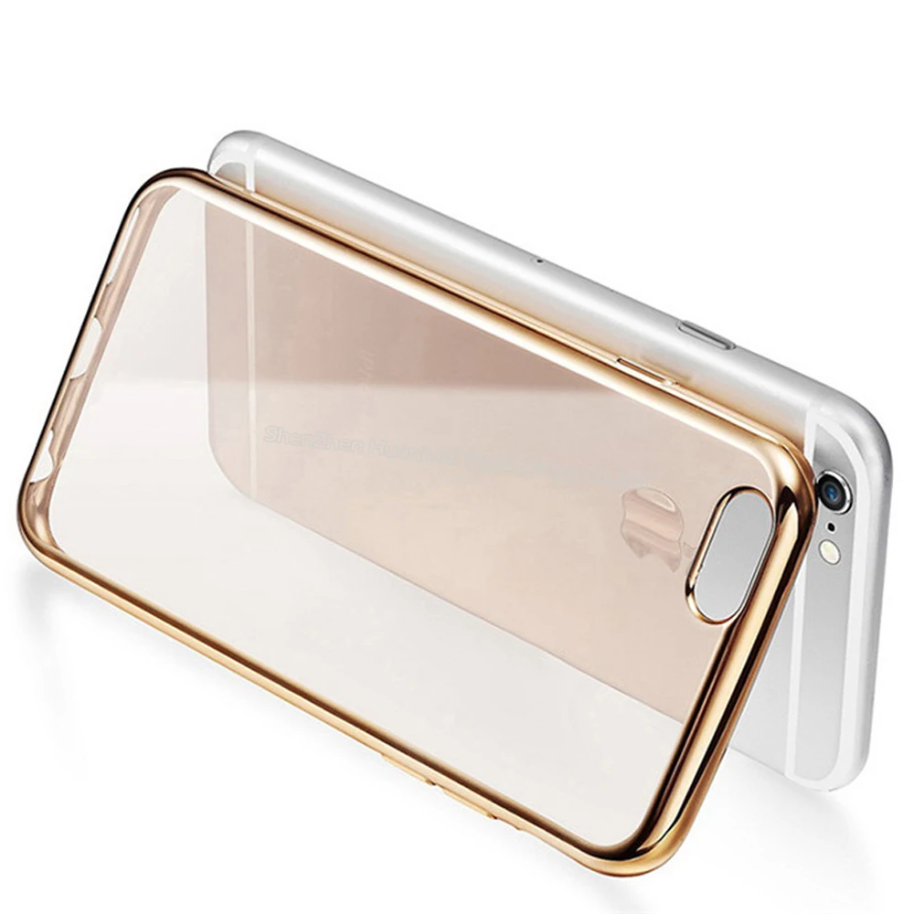 Высококачественный Блестящий ТПУ чехол для iPhone 7 plus Мягкий Ультратонкий тонкий
