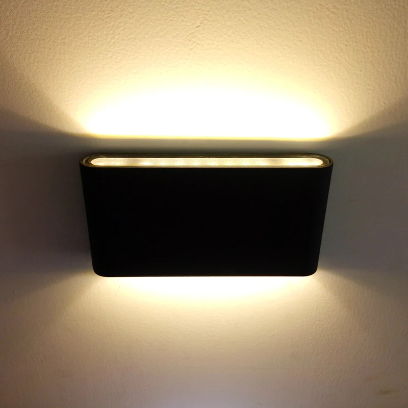 CRUBON 6 Вт/12 Вт светодиодный настенные светильники IP65 Водонепроницаемый открытый настенный светильник Indoor светодиодный лестница света коридор Lighitng прикроватные тумбочки, настенные светильники