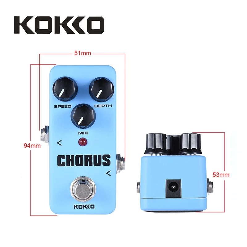 KOKKO FCH2 Mini Pedal Chorus Guitarra Pedal de Efectos de Alta Calidad Portátil Partes de Guitarra y Accesorios de Guitarra Pedal de Efectos KOKKO FCH2 Mini Pedal Chorus Guitarra Pedal de Efectos de Alta Calidad Portátil Partes de Guitarra y Accesorios de Guitarra Pedal de Efectos
