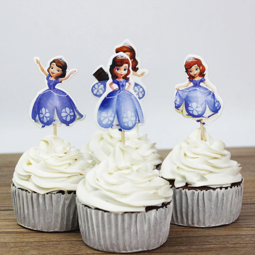 72 Pcs Assez Sofia Princesse Jasmine Cendrillon Fee Theme Gateau Toppers Pick Decoration Pour Enfants Fete D Anniversaire Fournitures Aliexpress