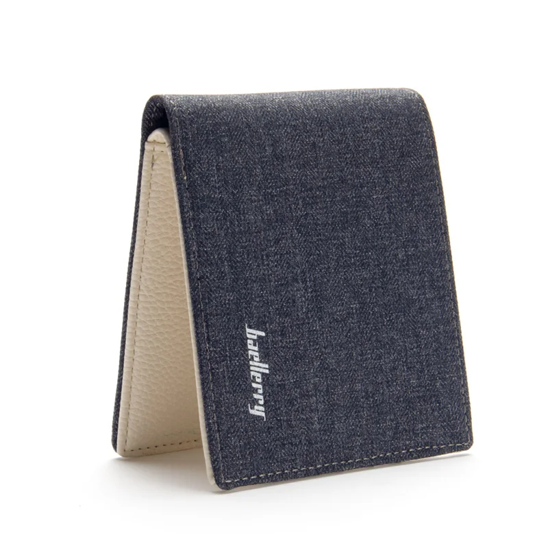 

Fashion New Men's Wallets Quality 2 Fold Soft Canvas Linen Design Wallet Casual Short Style 3 Colors ID Credit Card Holder Purse