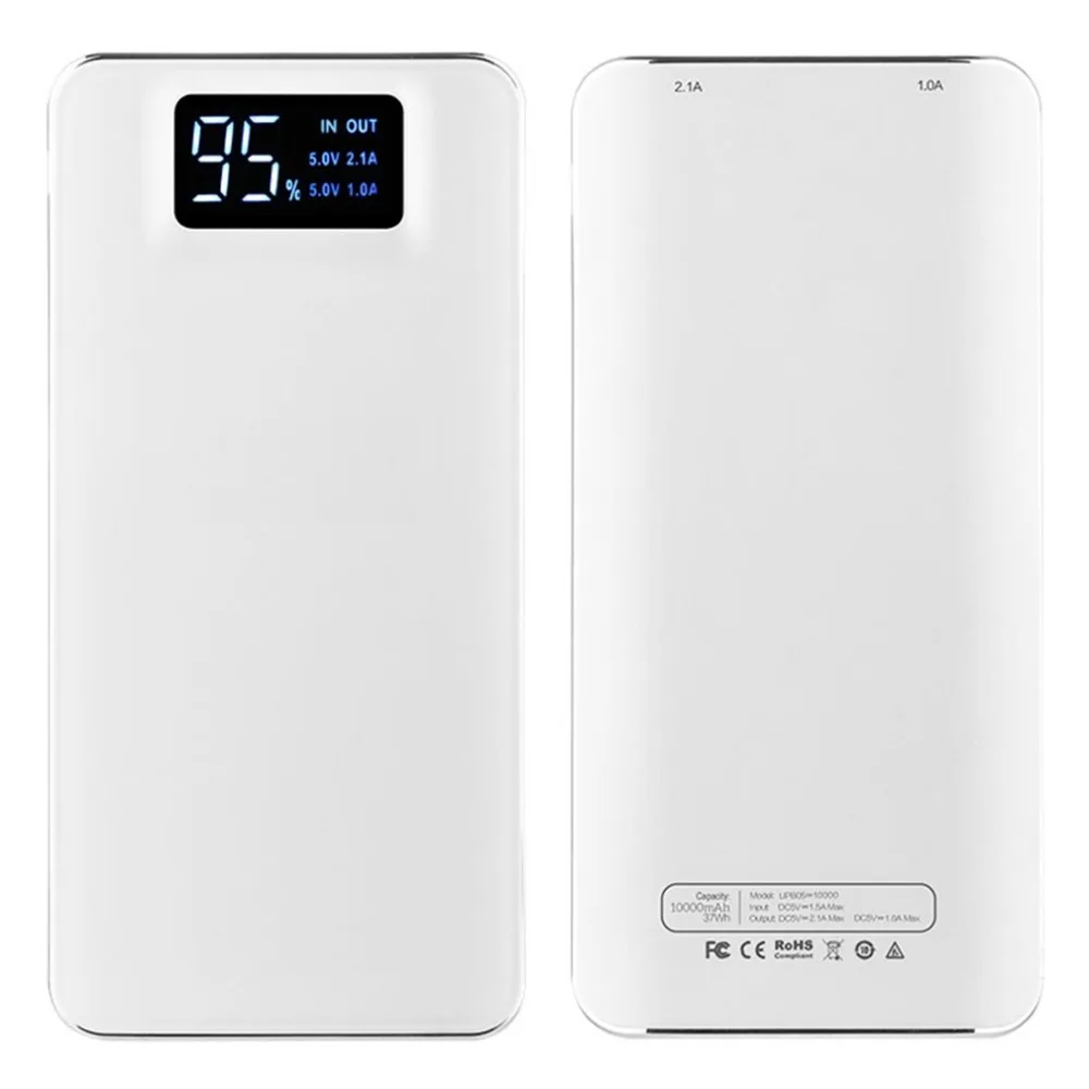10000mAh Universal Dual USB Power Bank Portable Charger External Battery Power Bank For iPhone Xiaomi Mobile Phone Powerbank 10000mAh Universal Dual USB Power Bank Portable Charger External Battery Power Bank For iPhone Xiaomi Mobile Phone Powerbank