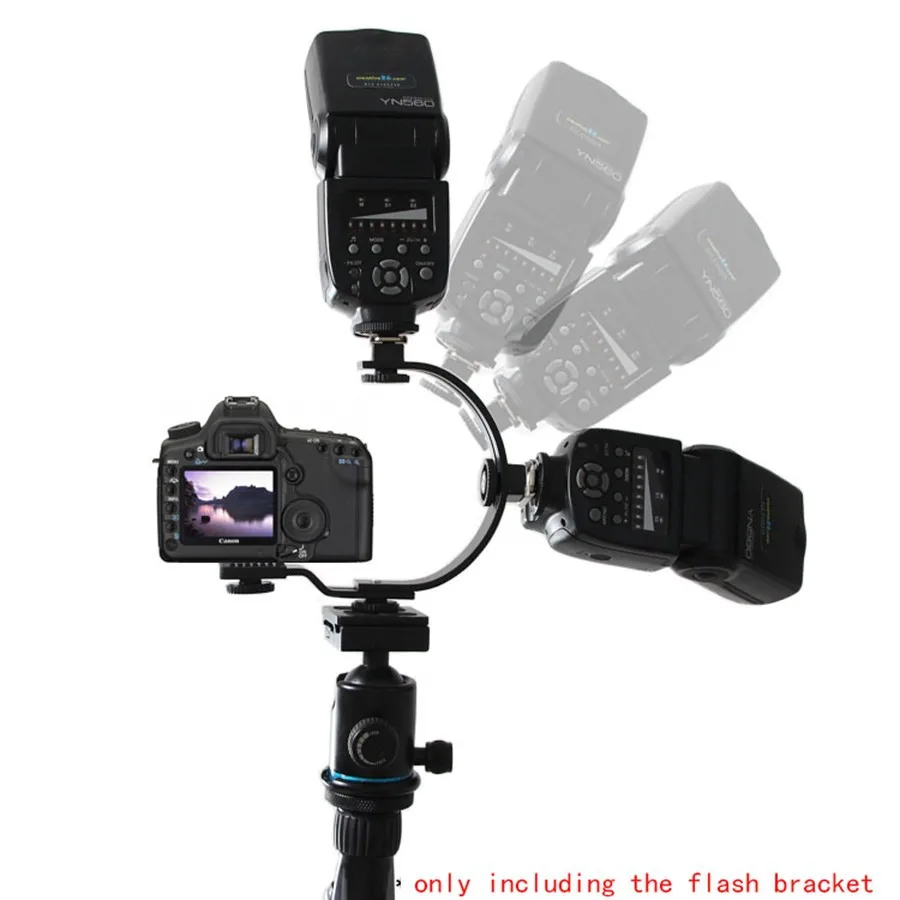 Фотография c-образный Горячий кронштейн для вспышки подставка для светодиодный видео свет DSLR камера видеокамера вспышка фотовспышка вспышка для фотосъемки