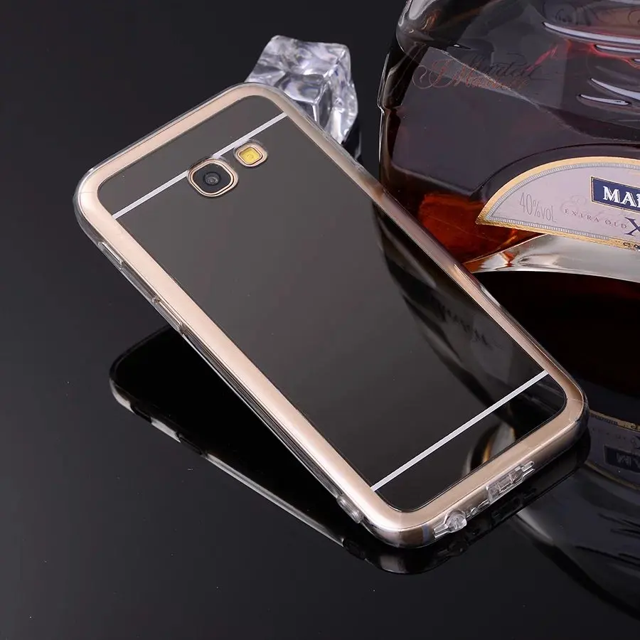 

For Samsung Galaxy A5 2017 A520 Case Luxury Mirror Case Soft TPU Cover Case For Galaxy A5 2017 A520 Back Cover Shell