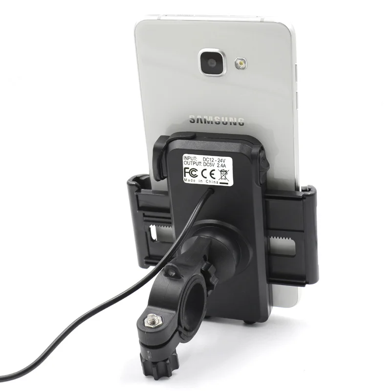 

Motorcycle USB Charger with Mobile Support Input 12V-24V Output 5V 2.4A for IPhone Andriod Phone and All 4.7~6 Inch Mobile Phone