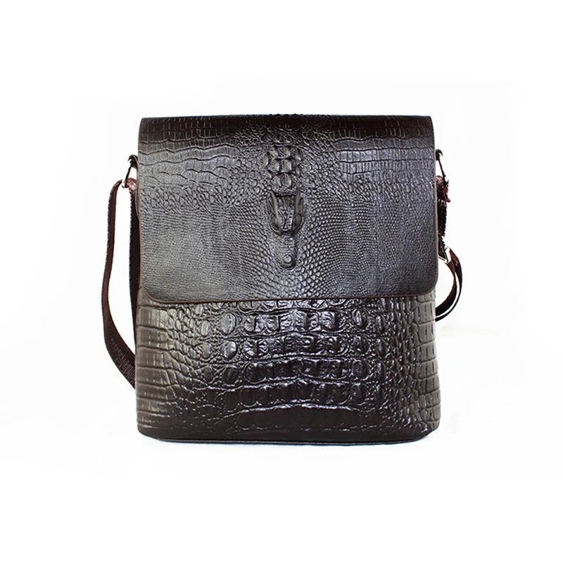 

ABDB-New Men's Alligator Pattern Flap Shoulder Bags For Men Messenger Bag Business Crossbody Bag Crocodile bolsa