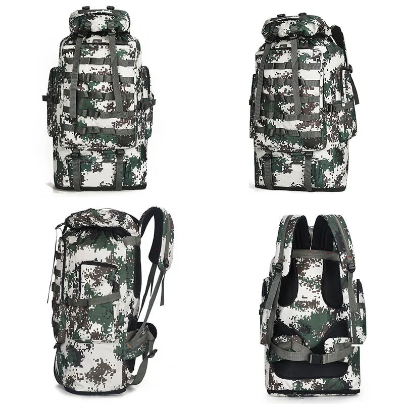 Günstig 100L Military Molle Armee Tasche Camping Rucksack Taktische Großen Rucksäcke Wandern Reise Outdoor Sport Taschen Rucksack Mohila XA658WA