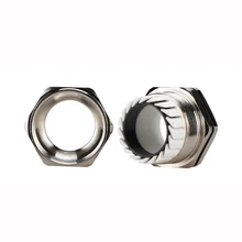 5 шт./лот PG42 Никель латунь Металл Водонепроницаемые кабельные сальники суставов IP68 кабельный разъем для 32-38 мм кабель