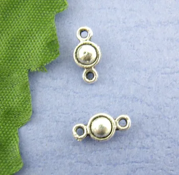 

Zinc metal alloy Connectors Findings Round Antique Silver Color 5mm( 2/8") x 10mm( 3/8"), 30 PCs new