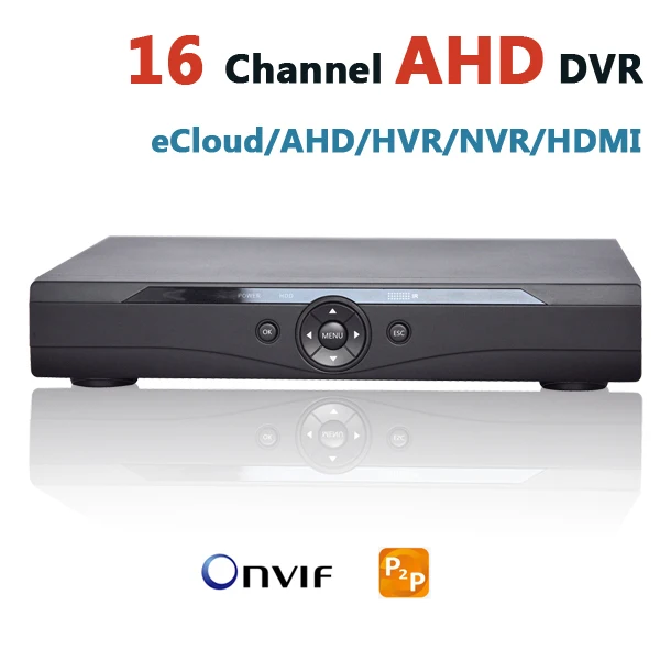AHD DVR 16 Channel Security Camera DVR Recorder Network Hybrid 16CH