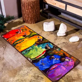 

Parrot printed kitchen carpet Anti-Fatigue Floor Mat Kitchen Mat Home Entrance/Hallway Doormat Anti-Slip Kitchen Carpet/Rug