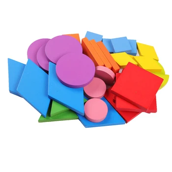 

Toy Funny Educational Geometrical Colorful Wood Puzzle Jigsaw Puzzle Board for Child Tollder Baby Kid