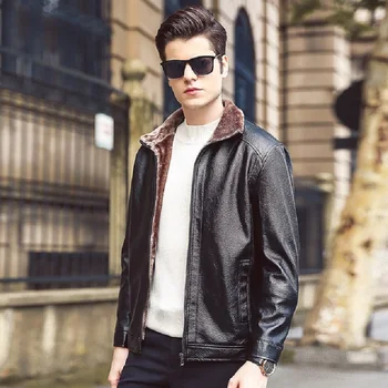 

New fashion mens leather jackets coats brand motorcycle leather jacket men leather jacket men's jaqueta de couro masculina M-4XL