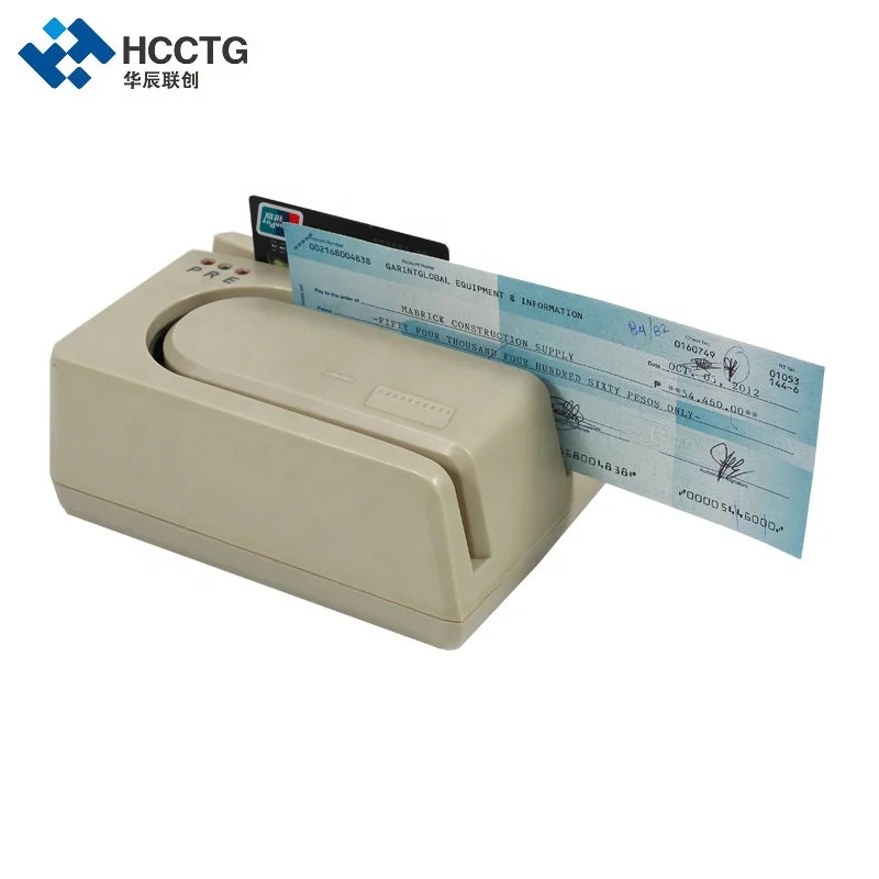 Компактный размер магнитной карты салфетки CMC7 MICR MSR чековый считыватель чеков HCC1250X-M