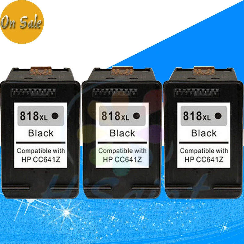 wholesale 3 Packs black for HP 818XL HP818XL HP 818 Ink Cartridge for