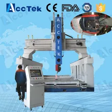 3D woodworking italy hsd spindle atc cnc router machines, 5 axis cnc wood process center, 5 axis cnc machine for sale