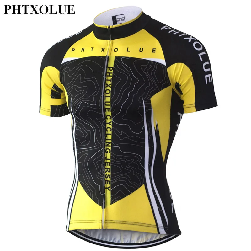 Мужские трикотажные футболки Phtxolue 2016 Pro Team с коротким рукавом велосипедные