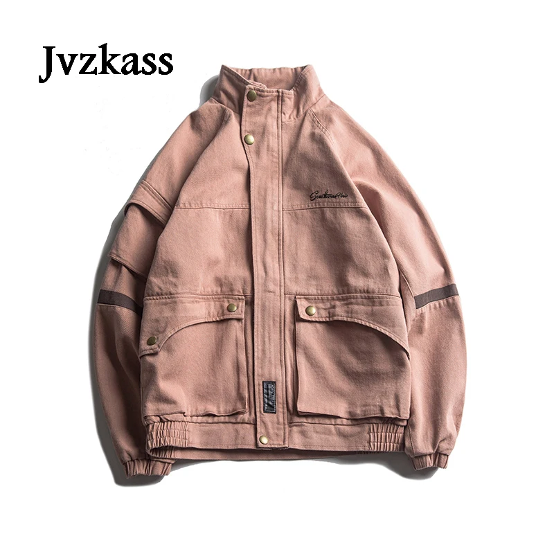 Jvzkass новая куртка Женская Ретро Весна и осень яркие цвета Рабочие свободные европейские и американские хип-хоп куртка пилота Z226