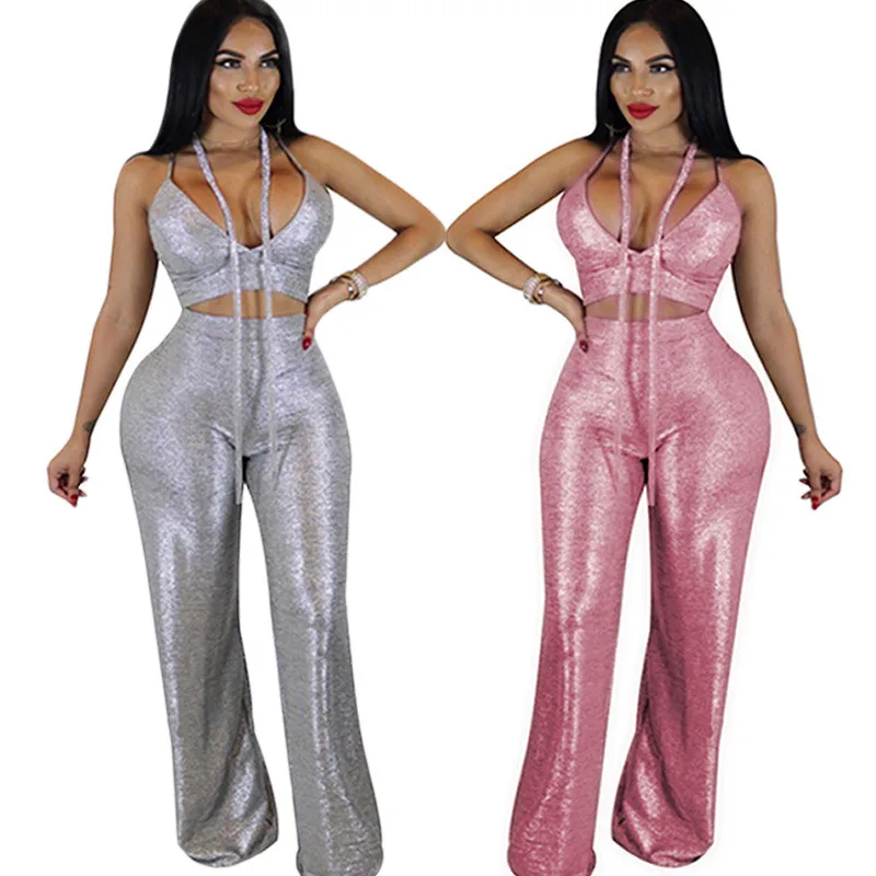 womens glitter pantsuit