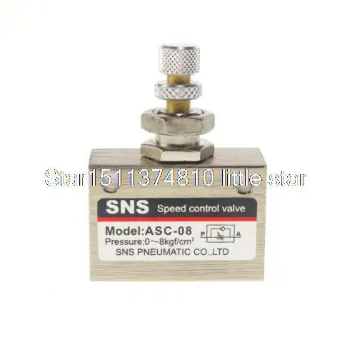 

1/4" BSPT Pneumatic Air Flow Speed Control Valve Throttle Valve