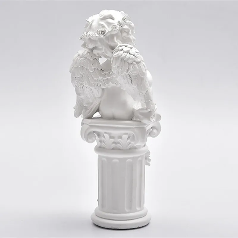 Американские фигурки Ангела Купидона римская мифологическая статуя Художественная Скульптура изделия из смолы украшение дома свадебный подарок R782