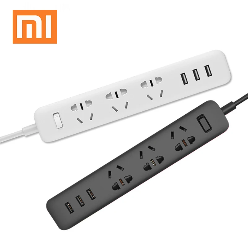 Оригинальный Xiaomi Мощность розеток С 3 портами (стандарт 2A Быстрая зарядка смарт