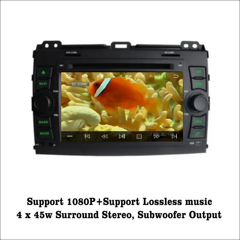 Perfect Liislee Android 7.1 2GRAM For Toyota Land Cruiser Prado Car Radio Audio Video Multimedia DVD Player WIFI DVR GPS Navi Navigation 4