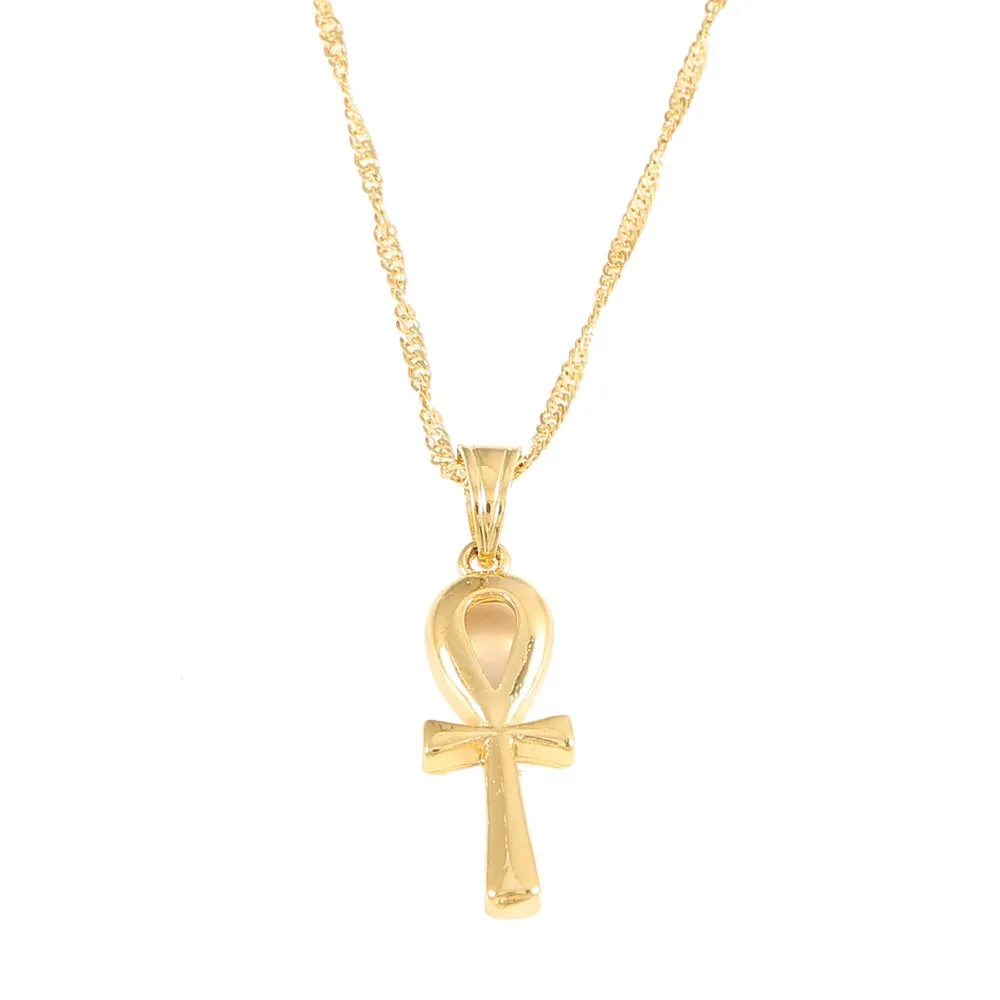 Egyptian Ankh Cross Pendant Necklace 