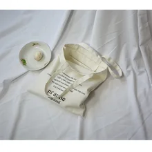 Женская Холщовая Сумка на плечо, многоразовая сумка для покупок, тканевая хлопковая ткань, сумки-тоут с молнией, сумки с буквенным принтом, черные, белые