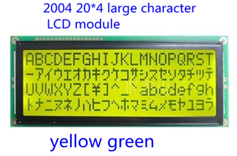 1Pcs New 2004A 20X4 Character Lcd Display Module 5V Yellow Blacklight av 