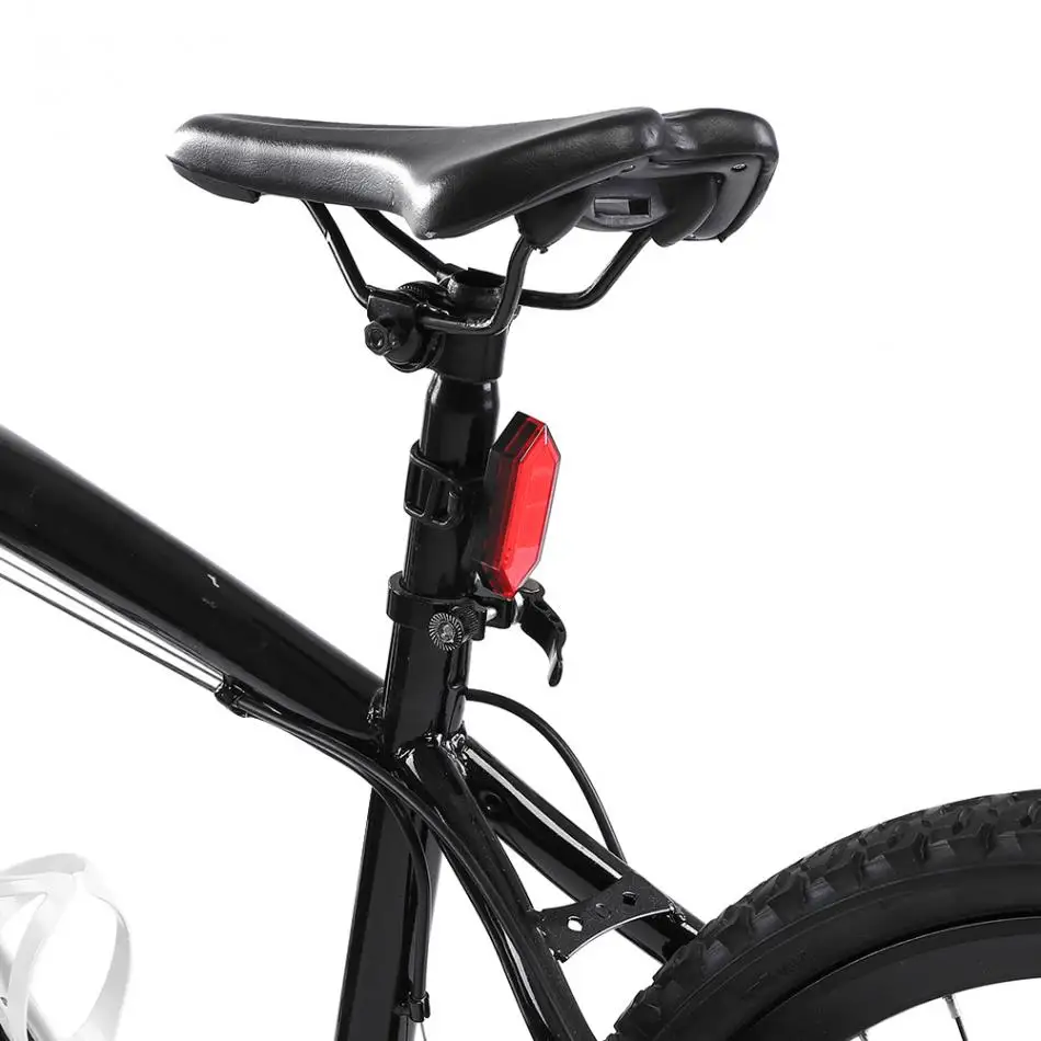 Best Bike Lamp Outdoor Waterproof USB Charging Bike Rear Saddle Lamp Tail Safety Warning Red Light Night Riding Accessory 8
