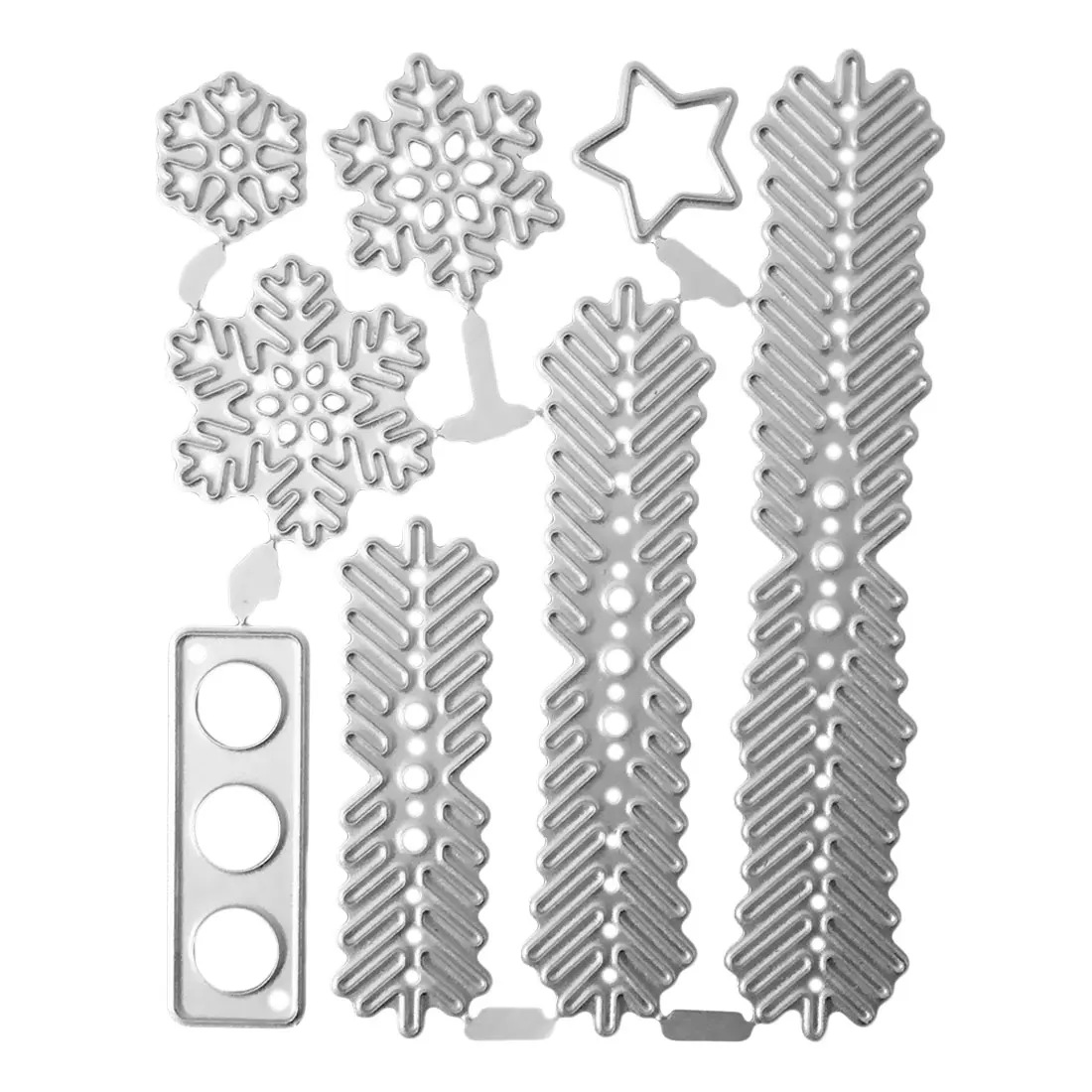 

1 Set Christmas Tree Leaves Snowflake Metal Cutting Dies Stencil Xmas Gift Scrapbooking Greeting Cards Paper DIY Decorative