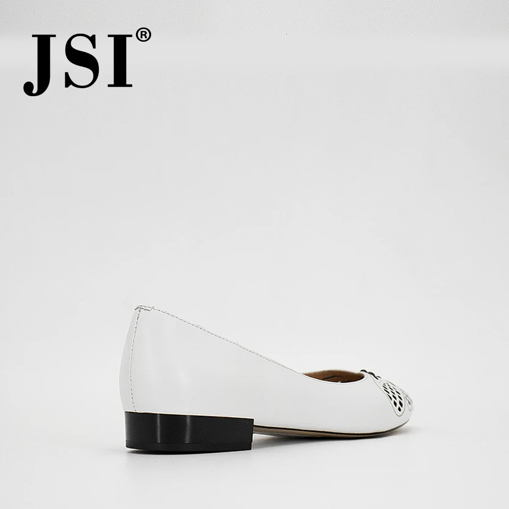 JSI/весна 2020 Новые элегантные женские туфли лодочки из овечьей кожи на низком