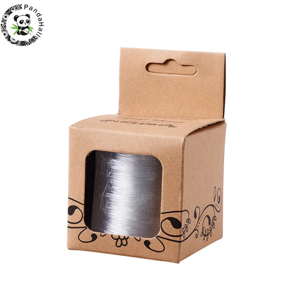 

0.8mm Clear Crystal Stretch Elastic Thread, 100m per Roll Spool Craft Bracelet Beads Thread