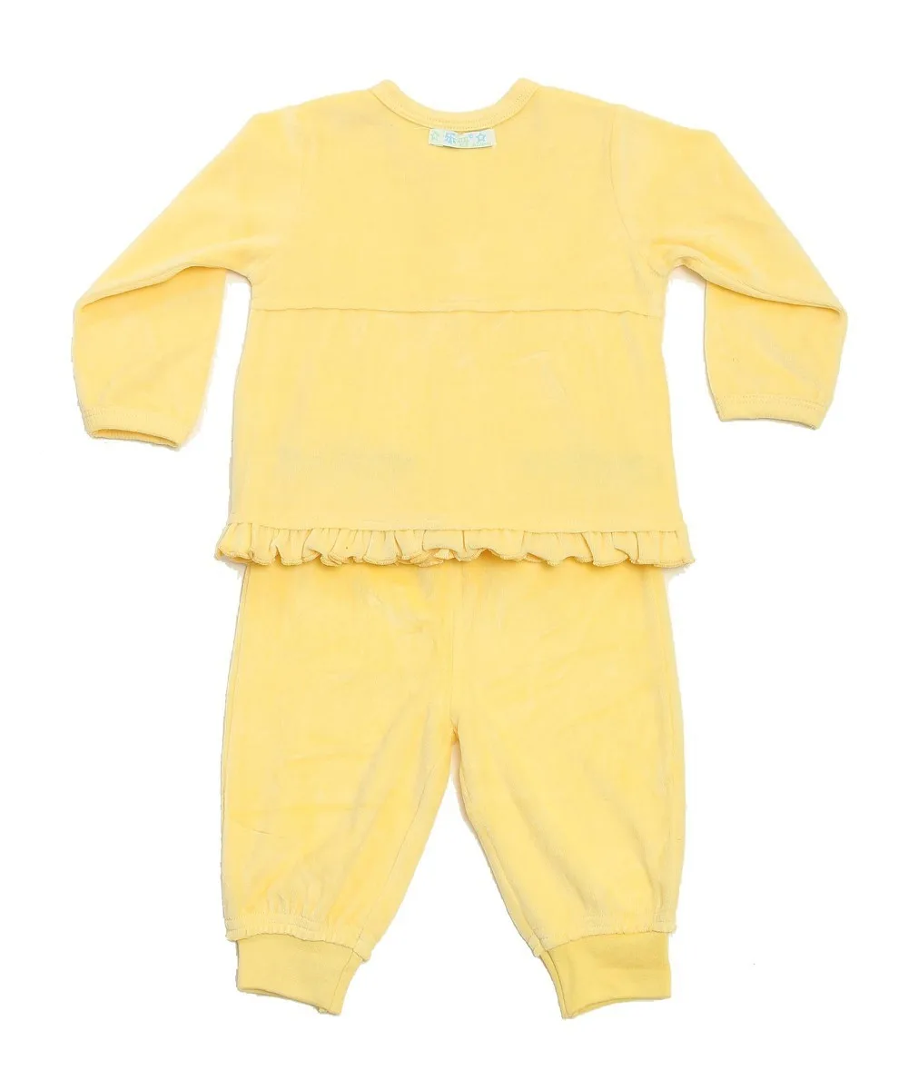 Комплект одежды для маленьких мальчиков и девочек, одежда для малышей, одежда с длинными рукавами для малышей, велюровая трикотажная одежда из хлопка