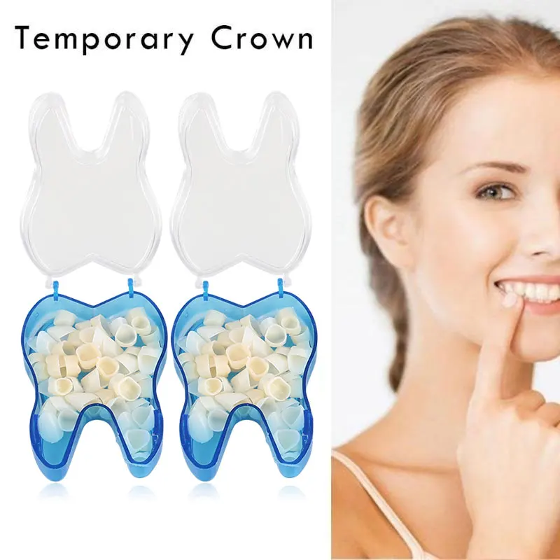 

50pcs/box Dental Temporary Crown 25pcs Teeth Anterior + 25pcs Posterior Dentist Materials Dental Tools Dentistry Equipment