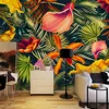 Southeast Asian Style Tropical Rain Forest Colorful Leafs 3D Mural Wallpaper Restaurant Clubs KTV Bar Modern Personality Murals ► Photo 1/6
