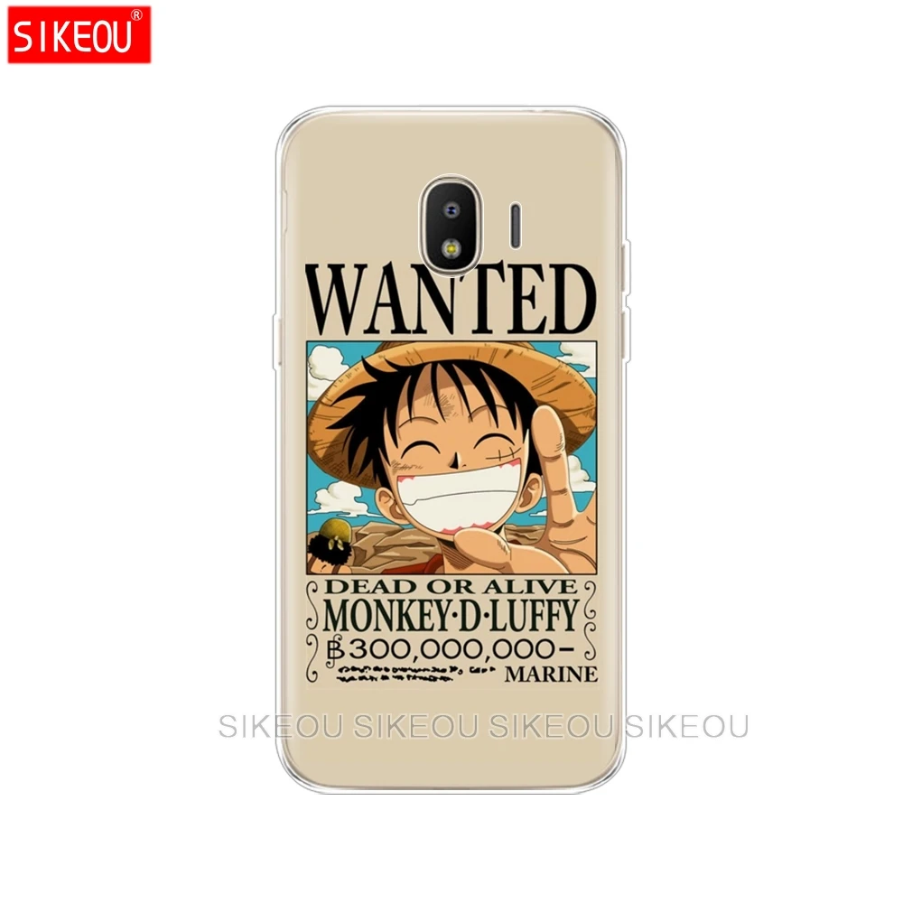 Силиконовый чехол для телефона Samsung Galaxy J3 J5 J7 2017 года J330 J530 J730 PRO j2 2018 One Piece Luffy Zoro
