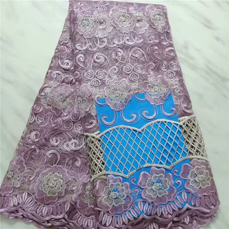 2019 High Quality Embroidery African Lace Fabric Mesh Stones French Net Tulle Nigeria Guipure For Wedding | Дом и сад