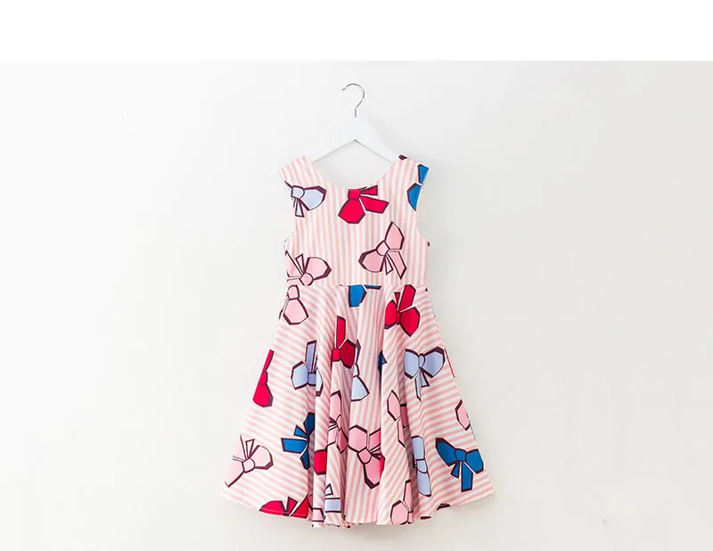 baby girl summer dress 2018 with bow pink blue print teenage children dresses girls 6 sleeveless kids party dresses for girls 4 5 6 7 8 9 10 11 12 13 14 15 years big little baby girl summer dress 2018 princess dress children (9)