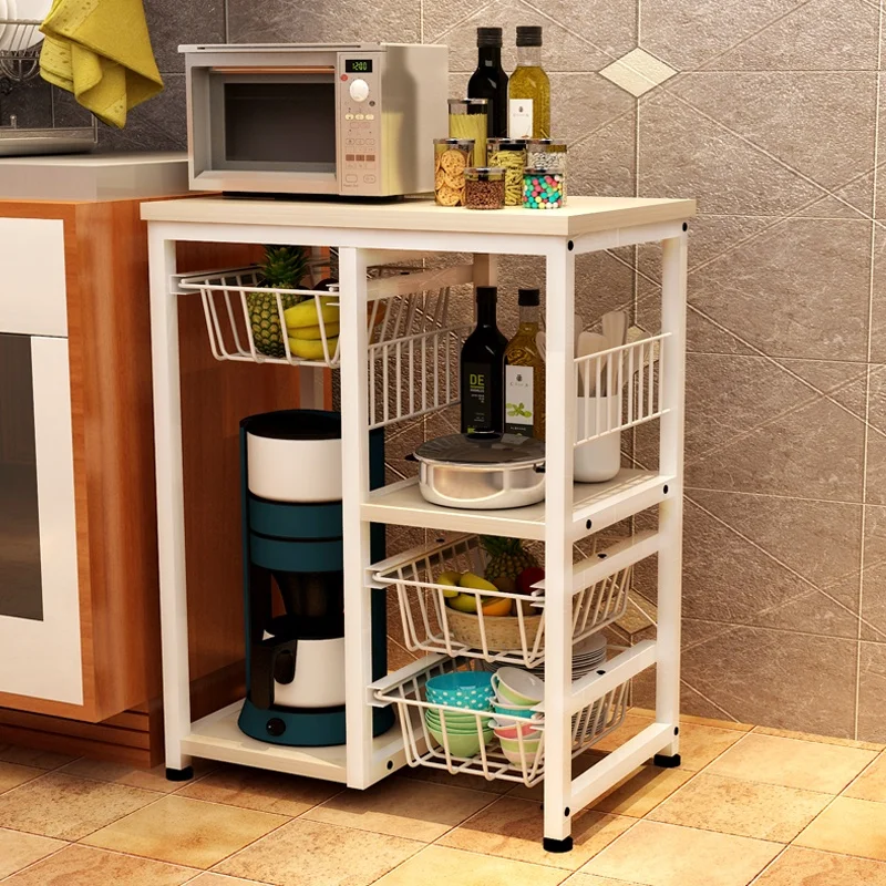 

The kitchen Microwave oven stands clutter storage rack