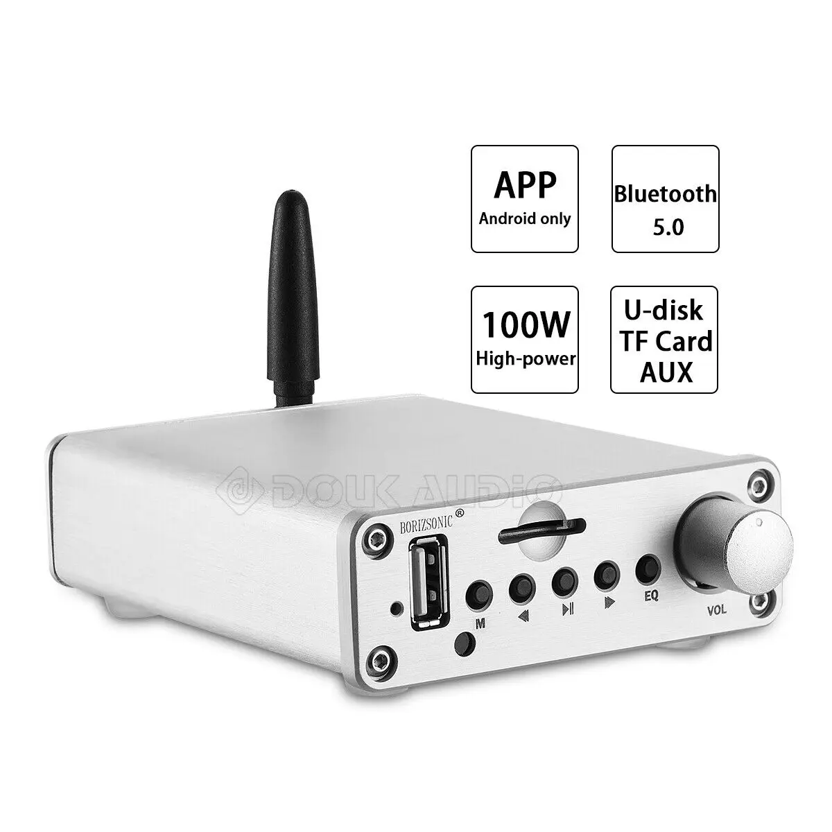 Мини Hi Fi цифровой усилитель мощности Bluetooth 5 0 U disk/TF/AUX/FM музыкальный плеер